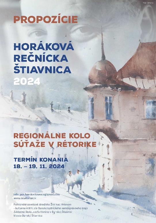 Horákova rečnícka Štiavnica 2024 propozície