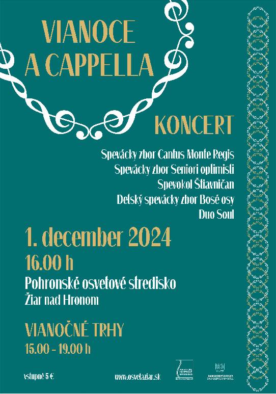 Vianoce a cappella 2024